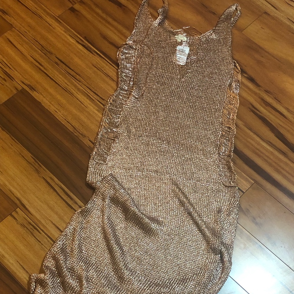 ROSE GOLD SWIMSUIT COVER UP